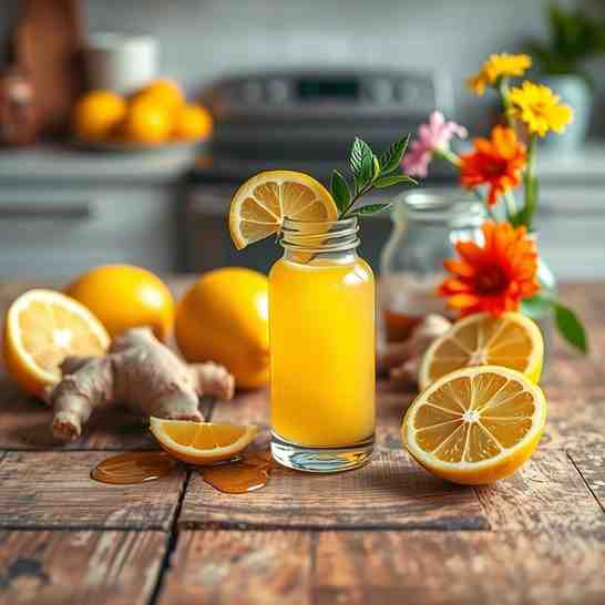 Easy Lemon Honey Ginger Shot Recipe